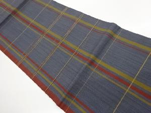 変わり格子模様織出し名古屋帯